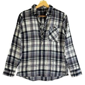 Kuhl Plaid Long Sleeve Button Up Shirt Women's Size Small Gray Black Red